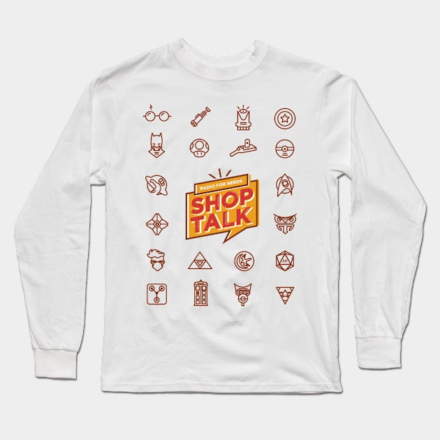 Shop Talk Radio | Brown Long Sleeve T-Shirt by designbystasia